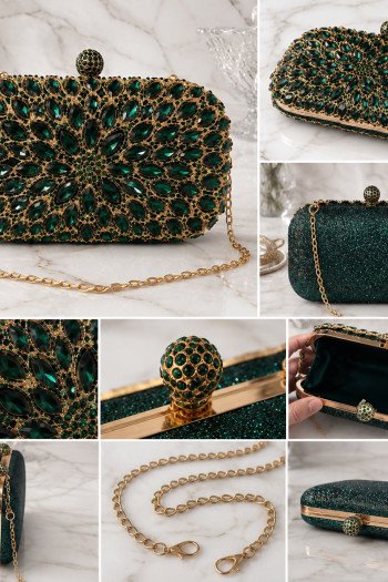 CLUTCH FESTA EXPLENDORE PEDRARIA - VERDE