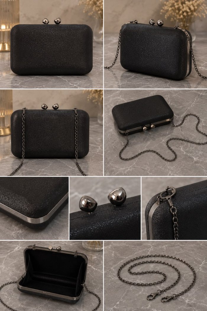 CLUTCH FESTA LUXUS - PRETO