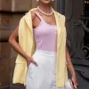 COLETE ATENAS MAXI FORRADO - AMARELO