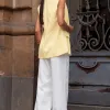 COLETE ATENAS MAXI FORRADO - AMARELO