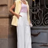 COLETE ATENAS MAXI FORRADO - AMARELO
