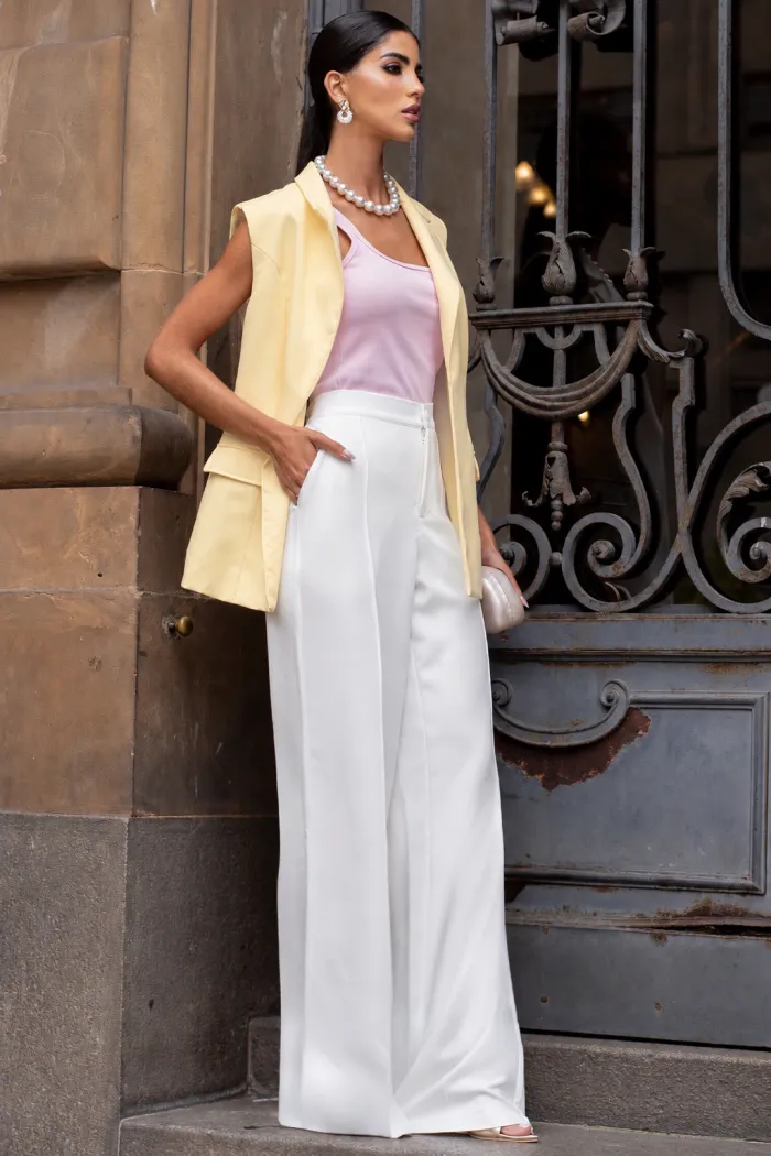 COLETE ATENAS MAXI FORRADO - AMARELO