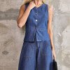 COLETE JEANS SOFT - AZUL CLARO
