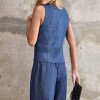 COLETE JEANS SOFT - AZUL CLARO