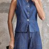 COLETE JEANS SOFT - AZUL CLARO