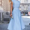 VESTIDO GENOVA MIDI - AZUL