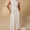 VESTIDO GENOVA MIDI - OFF WHITE