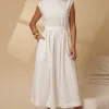 VESTIDO GENOVA MIDI - OFF WHITE