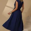 VESTIDO GENOVA MIDI - AZUL MARINHO