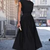 VESTIDO GENOVA MIDI - PRETO