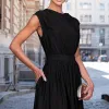 VESTIDO GENOVA MIDI - PRETO