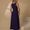 VESTIDO GABRIELA MIDI DETALHE PESPONTADO CAVADO - AZUL
