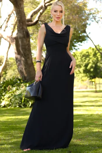 VESTIDO MANUELA LONGO DEGAGÊ - PRETO