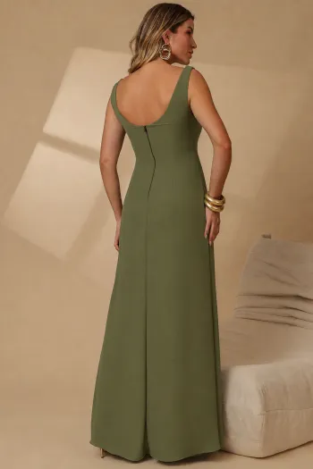 VESTIDO MANUELA LONGO DEGAGÊ - VERDE