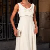 VESTIDO MANUELA LONGO DEGAGÊ - OFF WHITE