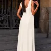 VESTIDO MANUELA LONGO DEGAGÊ - OFF WHITE