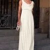 VESTIDO MANUELA LONGO DEGAGÊ - OFF WHITE