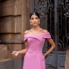 VESTIDO MIDI RODADO MIRIAM OMBRO A OMBRO - ROSA