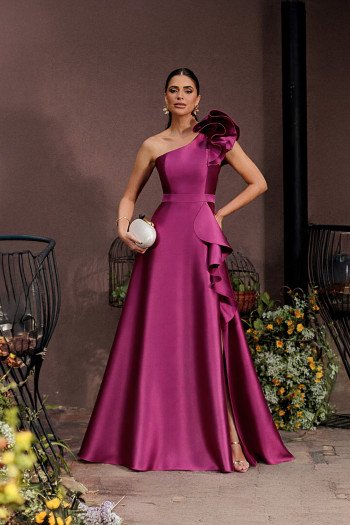 VESTIDO DE FESTA ANTONELLA ZIBELINE - FÚCSIA