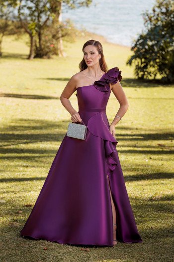 VESTIDO DE FESTA ANTONELLA ZIBELINE - ROXO