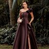 VESTIDO DE FESTA ANTONELLA ZIBELINE - MARROM
