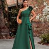 VESTIDO DE FESTA ANTONELLA ZIBELINE - VERDE ESMERALDA