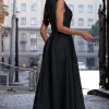 VESTIDO SASHA MIDI DECOTE TRANSPASSADO - PRETO