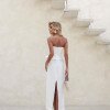 VESTIDO SEPHORA LAÇO BUSTO LONGUETE - OFF WHITE