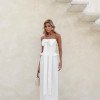 VESTIDO SEPHORA LAÇO BUSTO LONGUETE - OFF WHITE