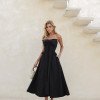 VESTIDO SEPHORA LAÇO BUSTO GODÊ - PRETO