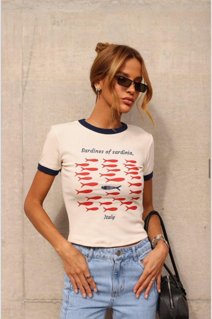 BLUSA ESTAMPADA LONDON - SARDINHA