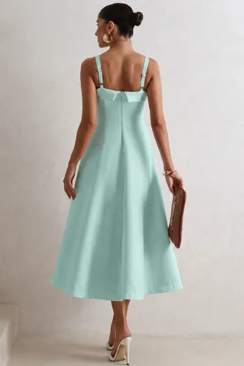 VESTIDO TEODORA COM ALÇA E BOLSOS - VERDE CLARO