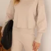 CONJUNTO GEÓRGIA BLUSA E CALÇA MODAL - BEGE