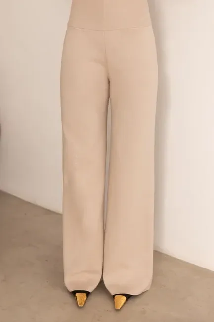 CONJUNTO GEÓRGIA BLUSA E CALÇA MODAL - BEGE