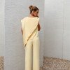CONJUNTO LÁIS BLUSA ASSIMÉTRICA - CAMOMILA