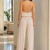 CONJUNTO IPANEMA CALÇA ALADIM E BLUSA FRENTE ÚNICA - CHAMPAGNE
