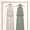 CONJUNTO GARDEN BLUSA E SAIA ESTAMPADA - OFF WHITE