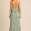 CONJUNTO GARDEN BLUSA E SAIA ESTAMPADA - VERDE SÁLVIA