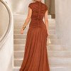 VESTIDO KÁTIA LONGO JERSEY CAPA - TERRA