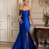 VESTIDO DE FESTA ALESSIA ZIBELINE T.Q.C - AZUL ROYAL