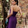 VESTIDO GLAM DECOTE CORAÇÃO ZIBELINE T.Q.C - ROXO