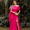 VESTIDO LIVIA UM OMBRO DETALHE FIVELA - PINK