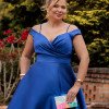 VESTIDO DE FESTA ANGÊLA PLUS ZIBELINE - AZUL ROYAL
