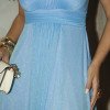 VESTIDO DE FESTA CLÉO LUREX CRISTAL FENDA - AZUL SERENITY