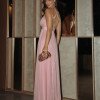 VESTIDO DE FESTA CLÉO LUREX CRISTAL FENDA - ROSÉ
