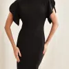 VESTIDO MIDI LOREN - PRETO