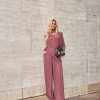 CONJUNTO SUÉCIA CALÇA ALADIM E BLUSA DREPEADA - ROSA SECO