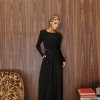 CONJUNTO SUÉCIA CALÇA ALADIM E BLUSA DREPEADA - PRETO