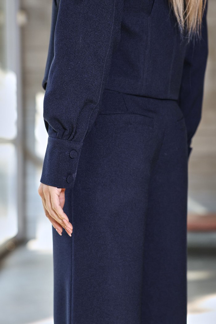CALÇA SUÍÇA SOFT ALFAIATARIA WOOL - AZUL MARINHO