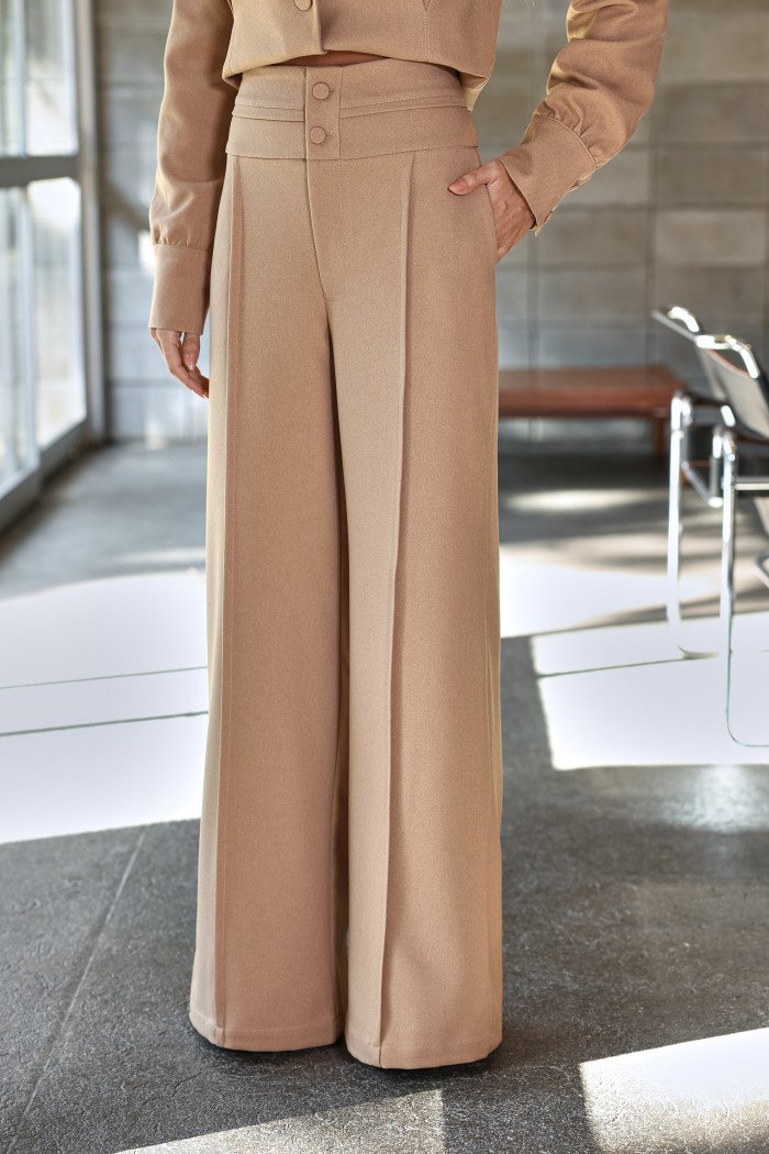 CALÇA SUÍÇA SOFT ALFAIATARIA WOOL - CARAMELO